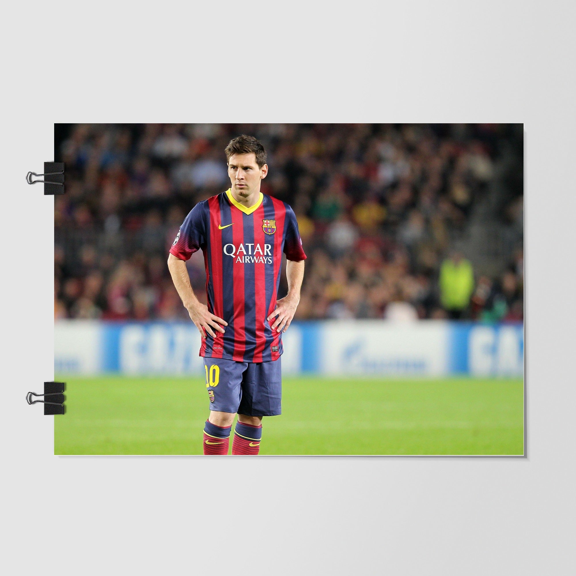 Lionel Messi Gray Studio Shot by Decalz