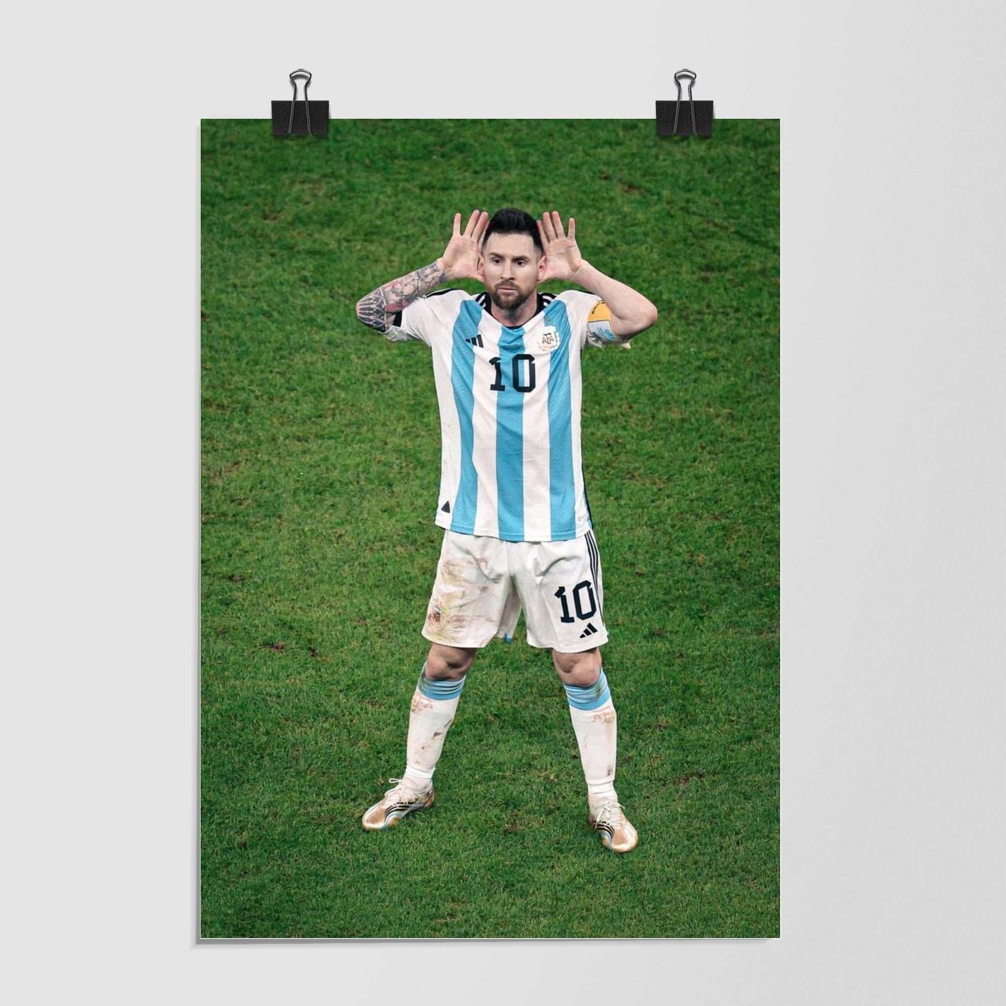 Lionel Messi Green Dramatic Lighting by Decalz