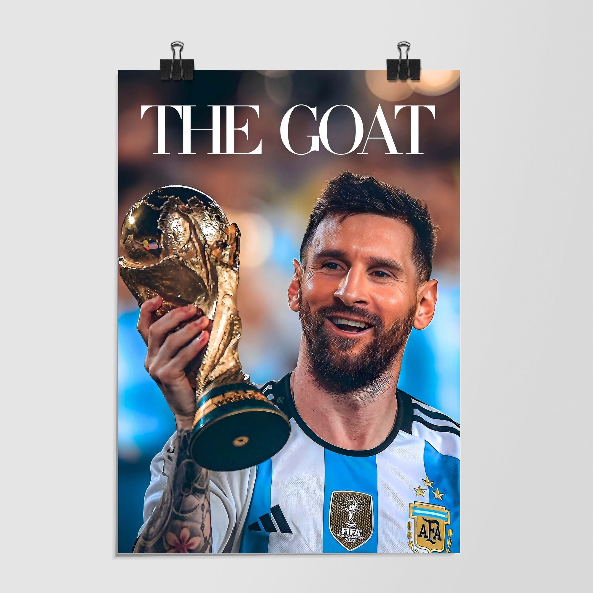 Lionel Messi Green Poster 2 by Decalz