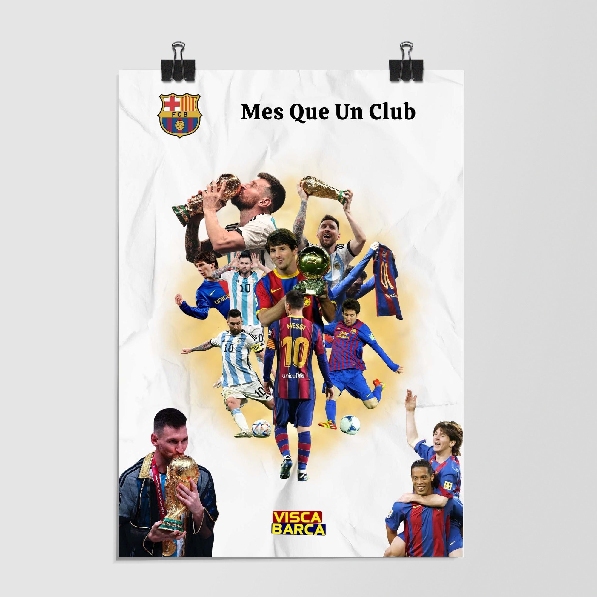 Lionel Messi Mes Que Un Club White by Decalz