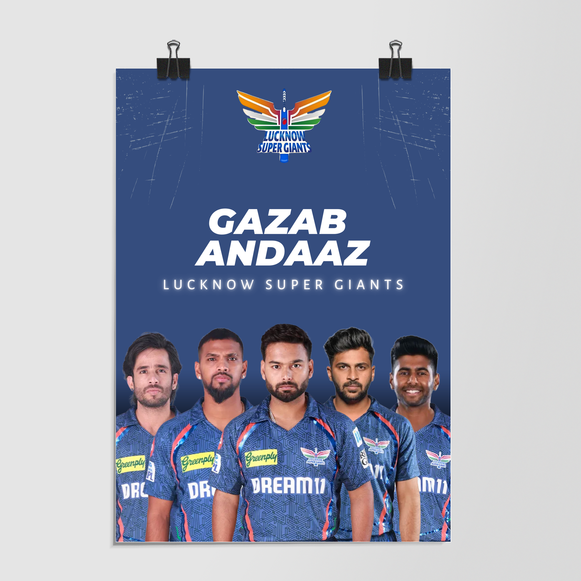 Lucknow Super Giants Tagline by Decalz