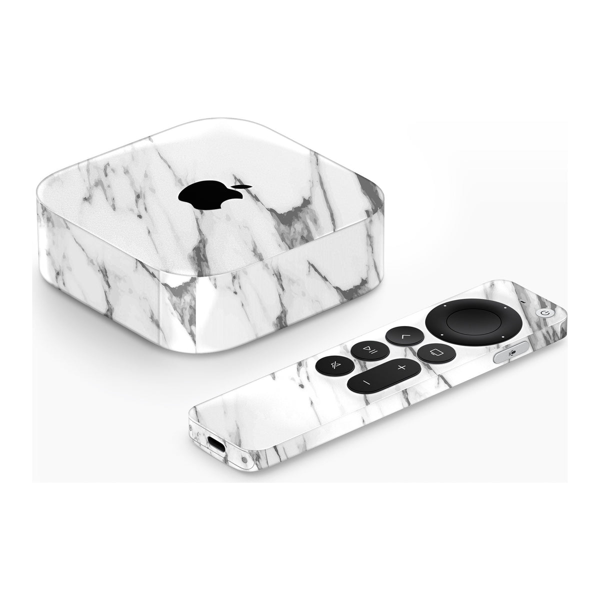Marble White Apple TV 4K (2022) skin by Decalz
