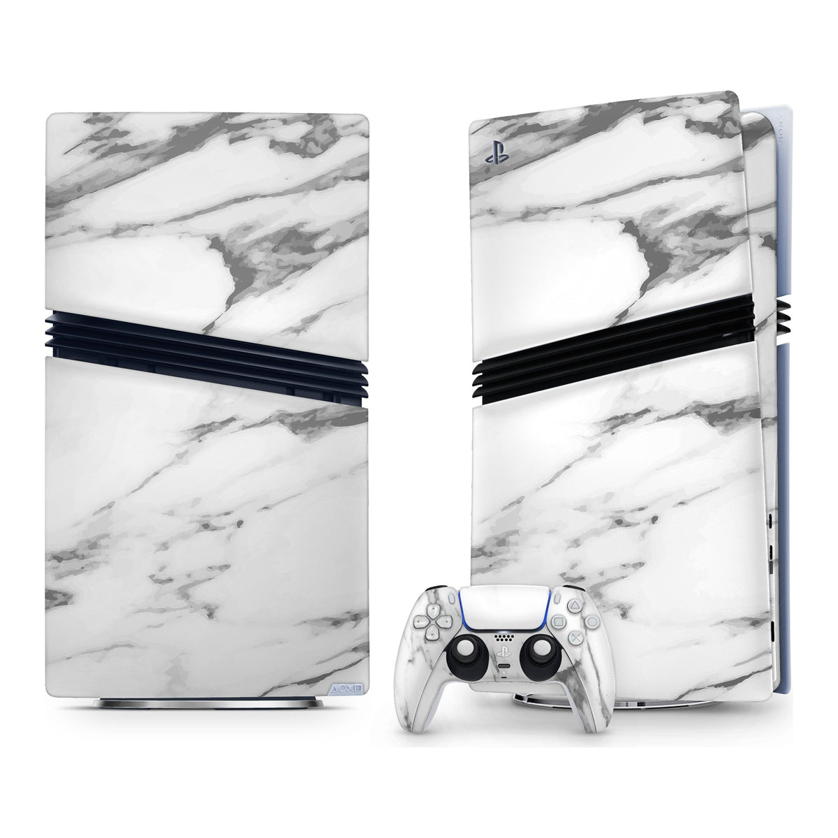 Marble White PlayStation 5 Pro skin by Decalz