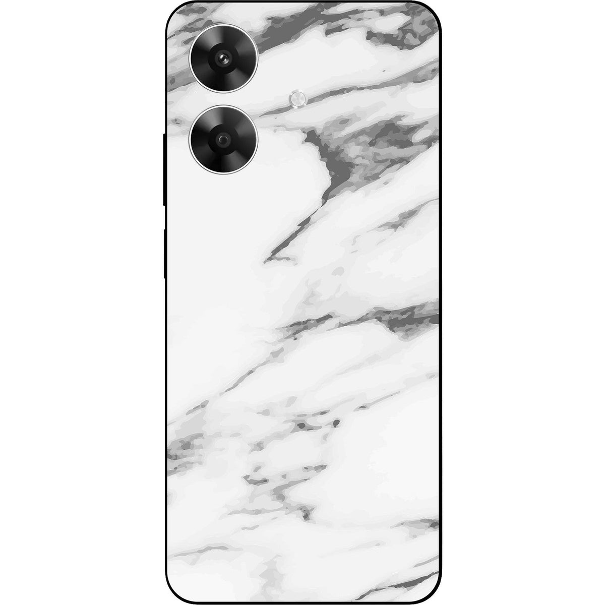 Marble White skin on Realme Narzo N61 by Decalz