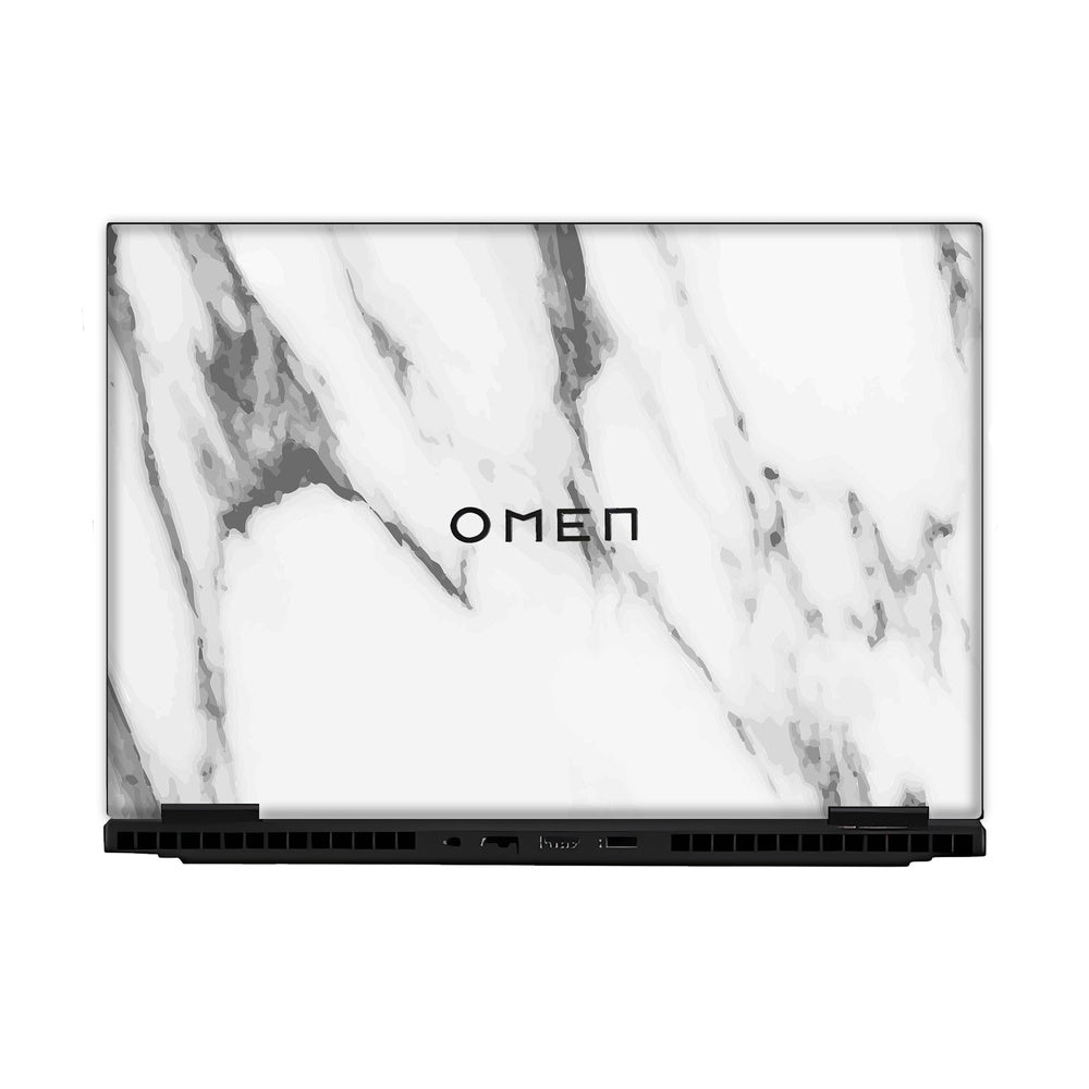 Marble White skin on Hp Omen Gaming 16-AM0241TX by Decalz