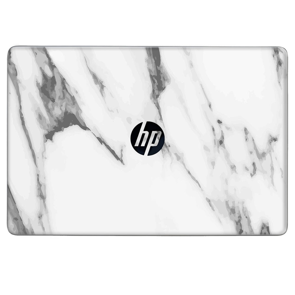 Marble White skin on Hp Notebook 15s-DU0072TX by Decalz