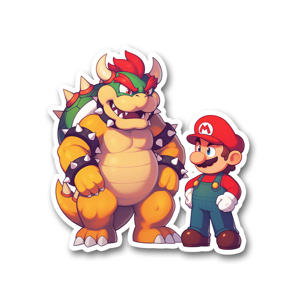 Mario Bowser Friendship Sticker