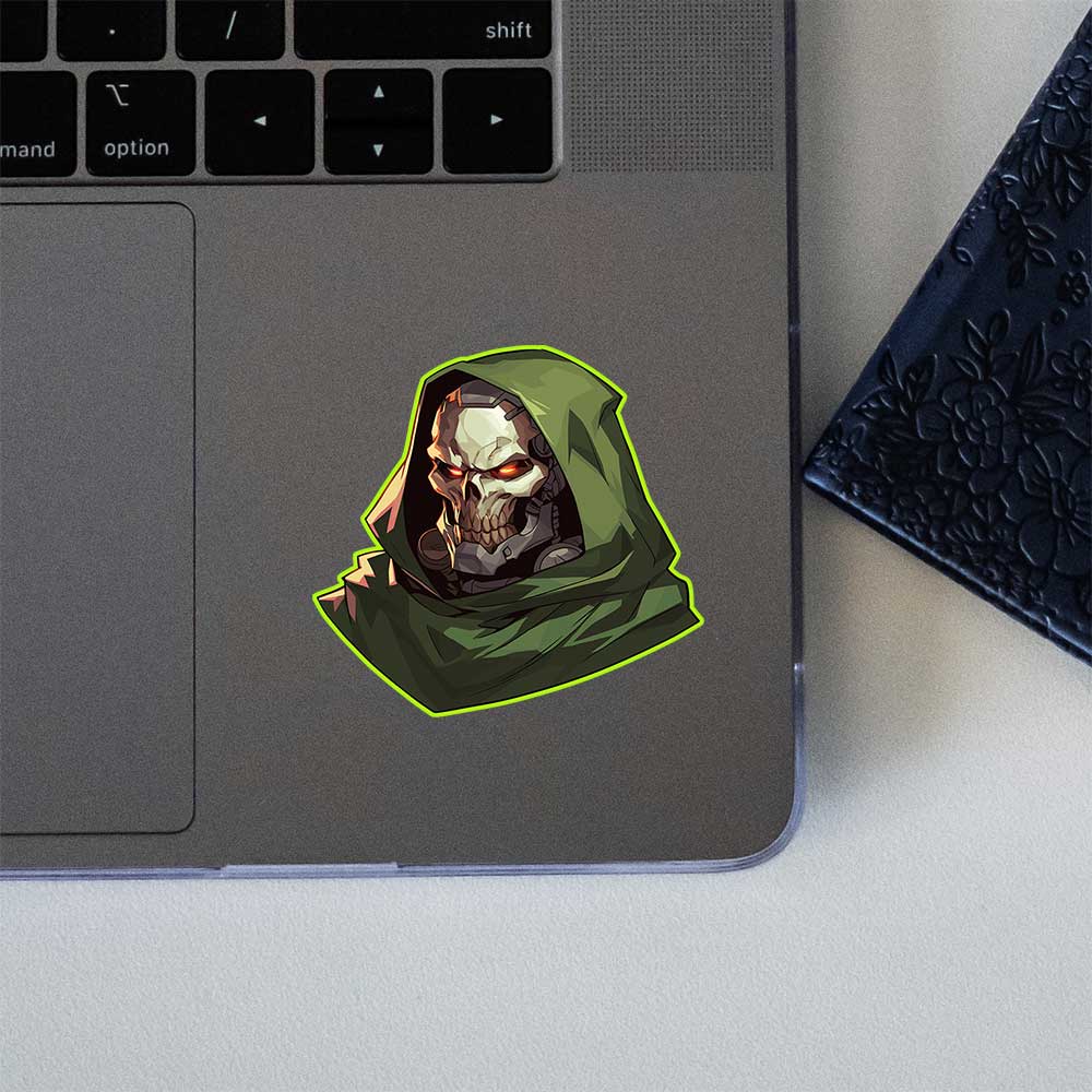 Marvel Dr Doom Robot Skull Sticker
