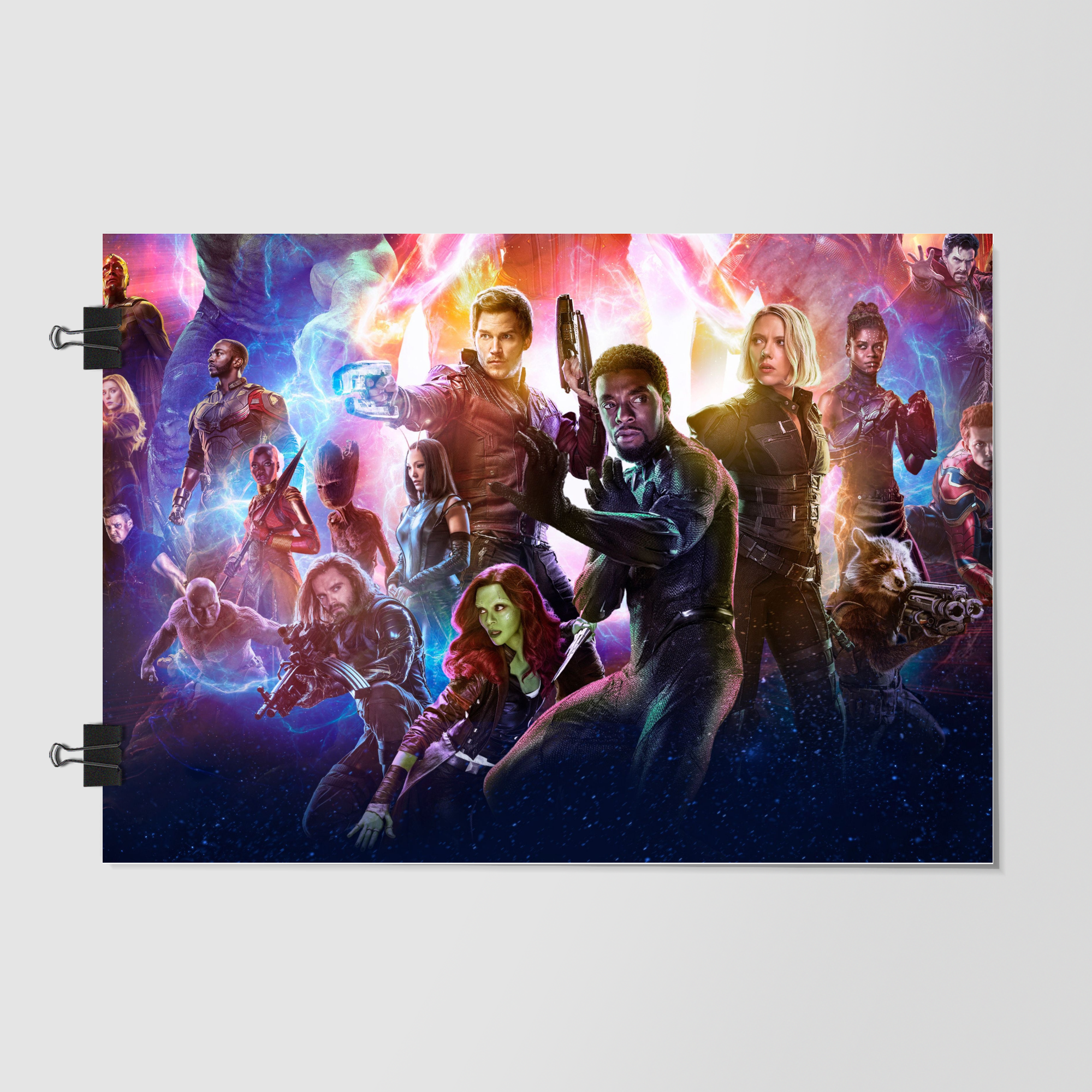 Marvel Movie Scene Still Black Action Pose by Decalz