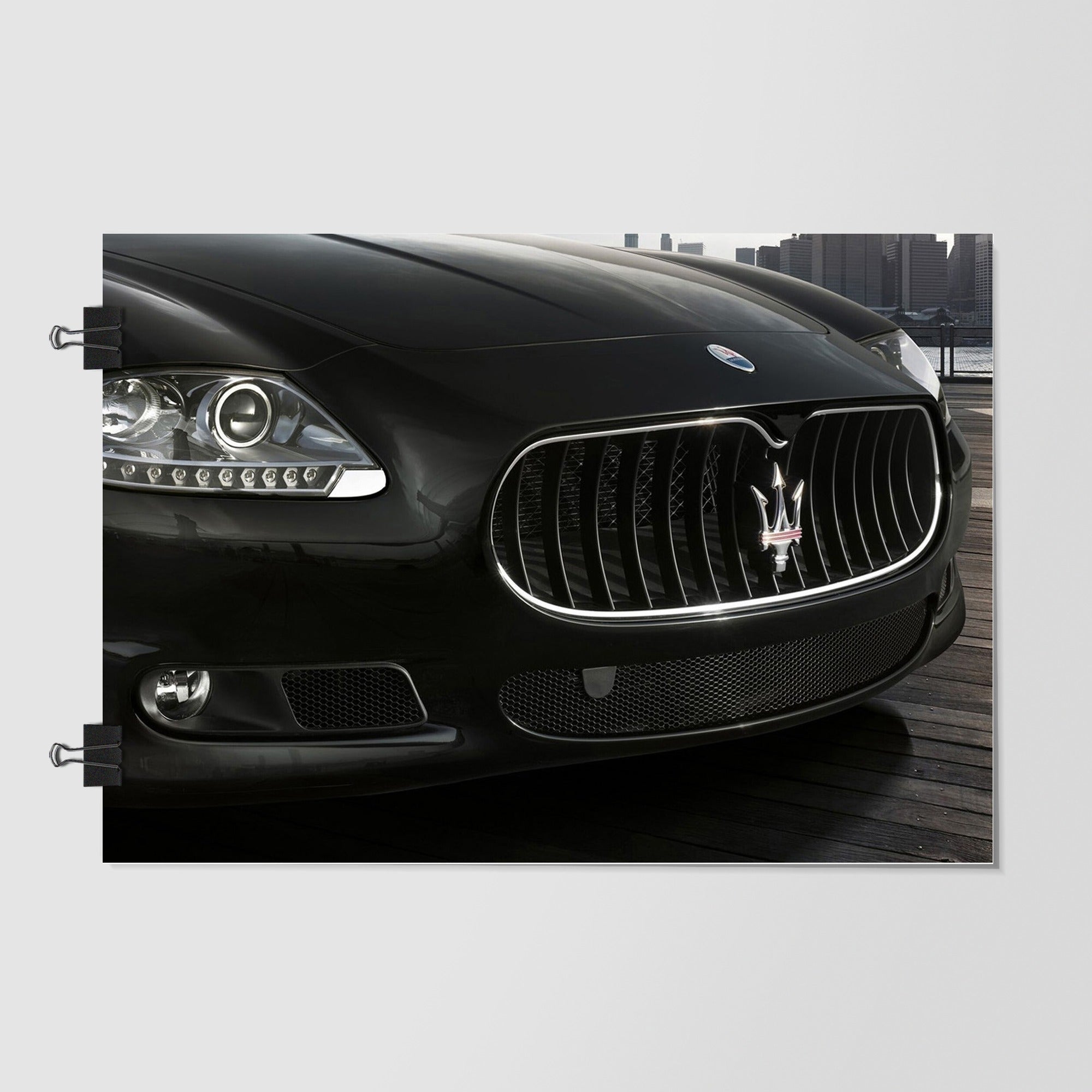 Maserati Black Grand Tourer Dynamic Angle by Decalz