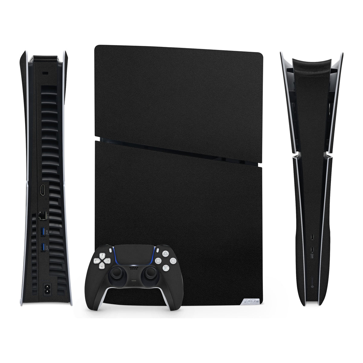 Matte Black PlayStation 5 Slim Digital skin by Decalz