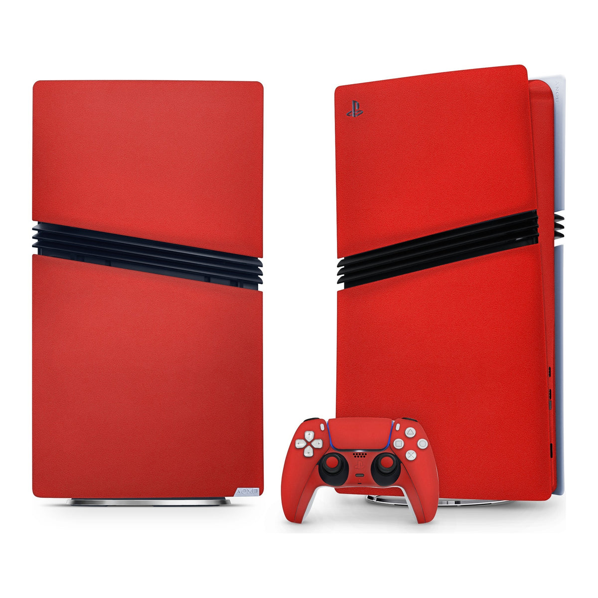 Matte Red PlayStation 5 Pro skin by Decalz