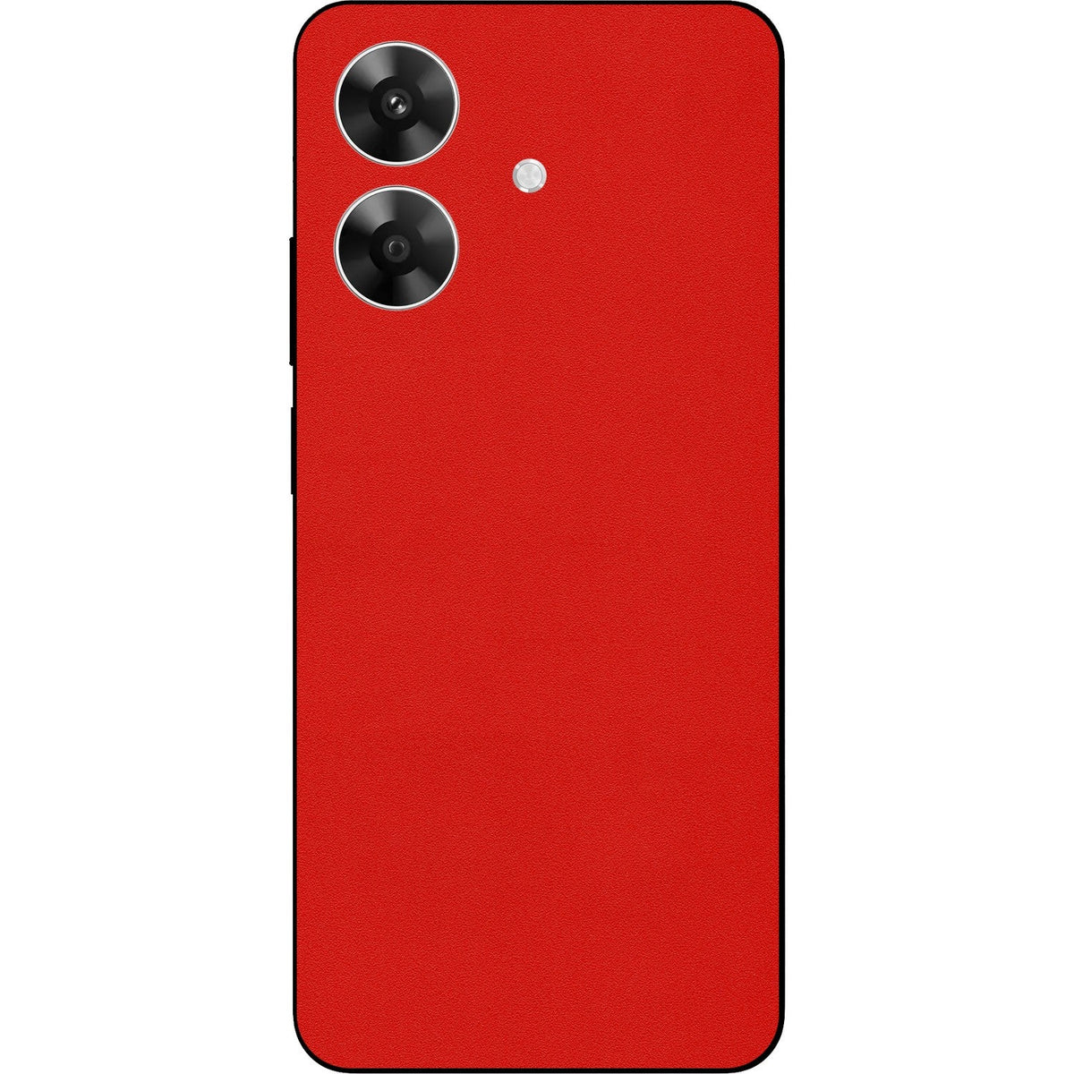 Matte Red skin on Realme Narzo N61 by Decalz