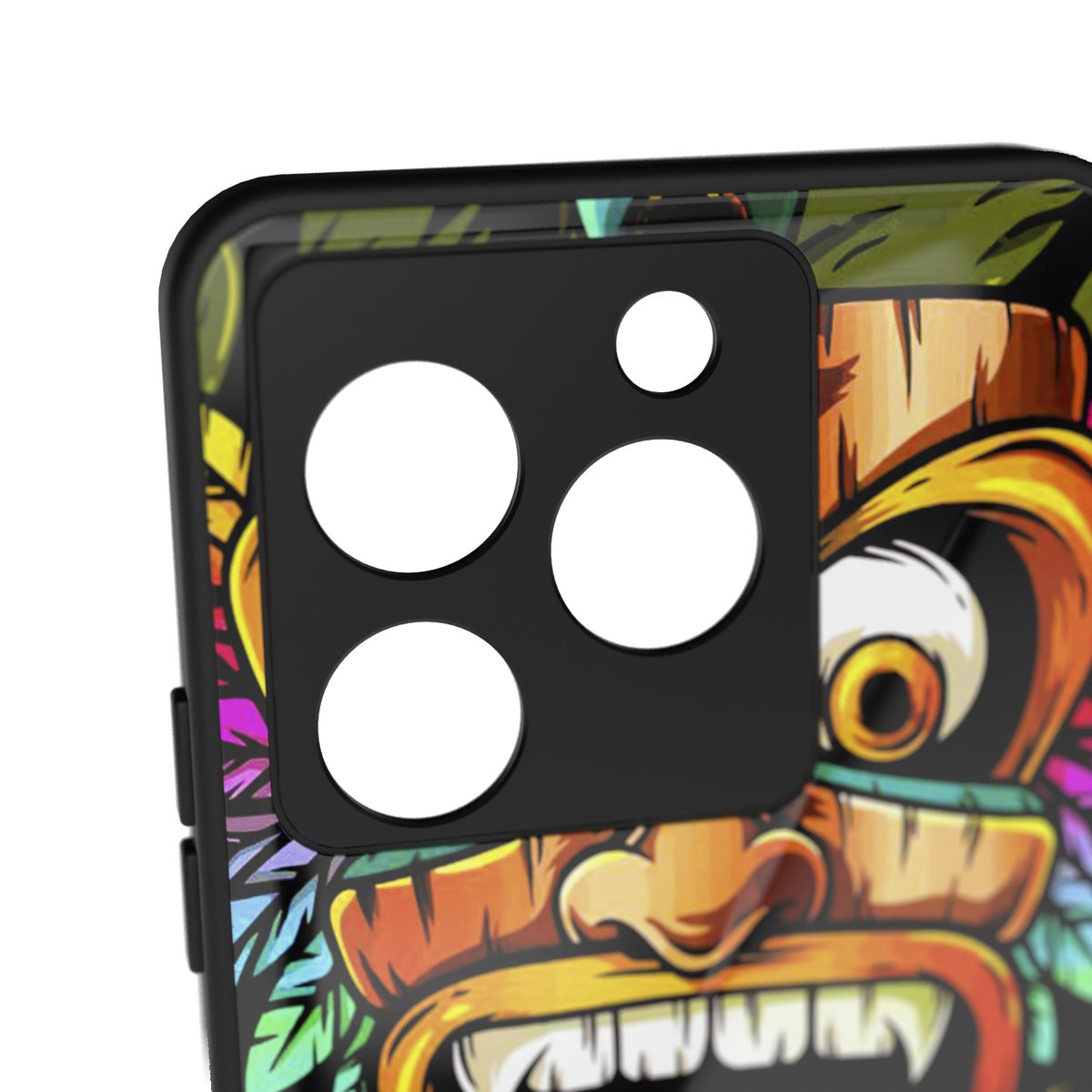 Mayavi printed metal phone case - camera close-up