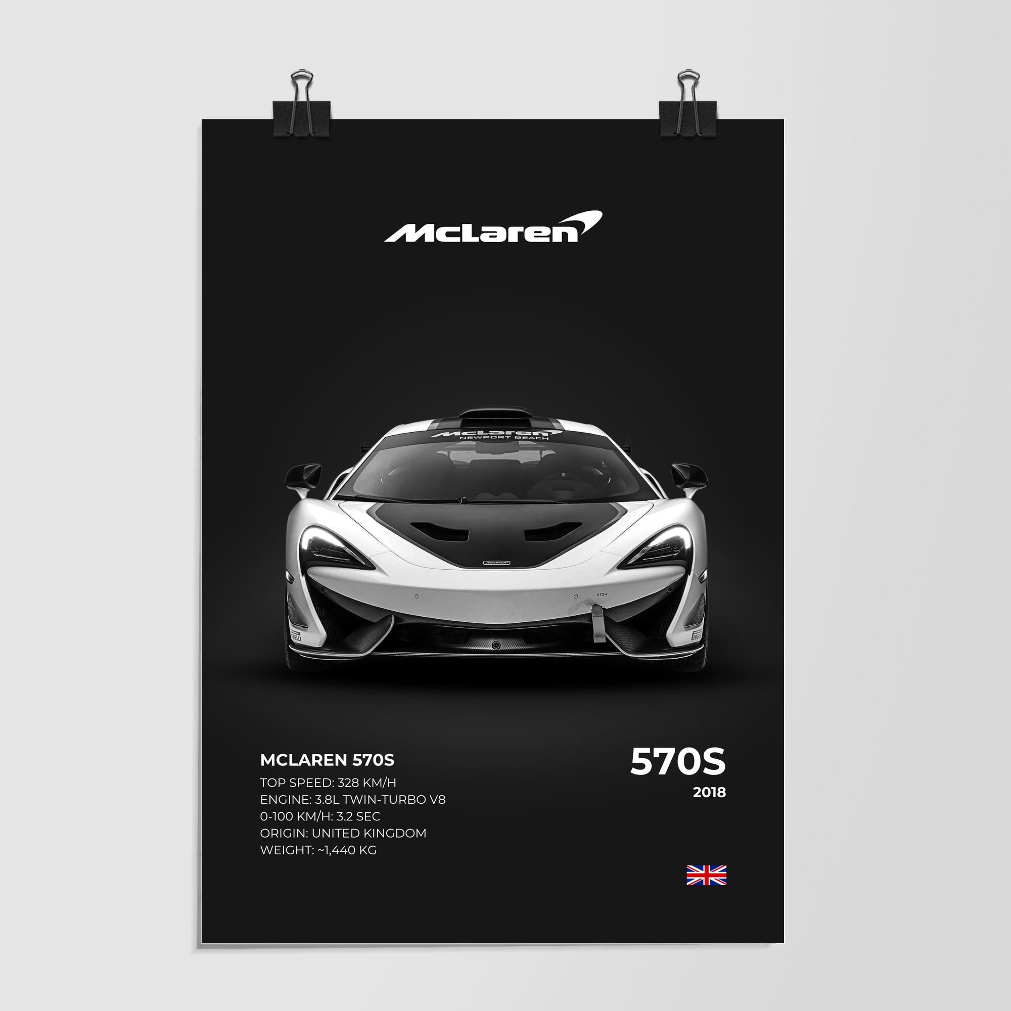 Mclaren 570s White by Decalz
