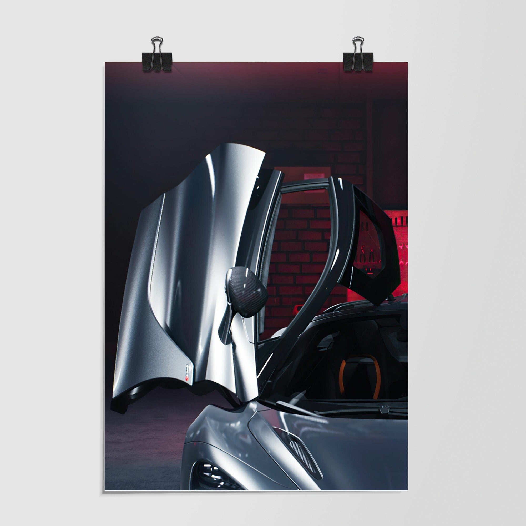 Mclaren Brown Supercar Dramatic Lighting by Decalz