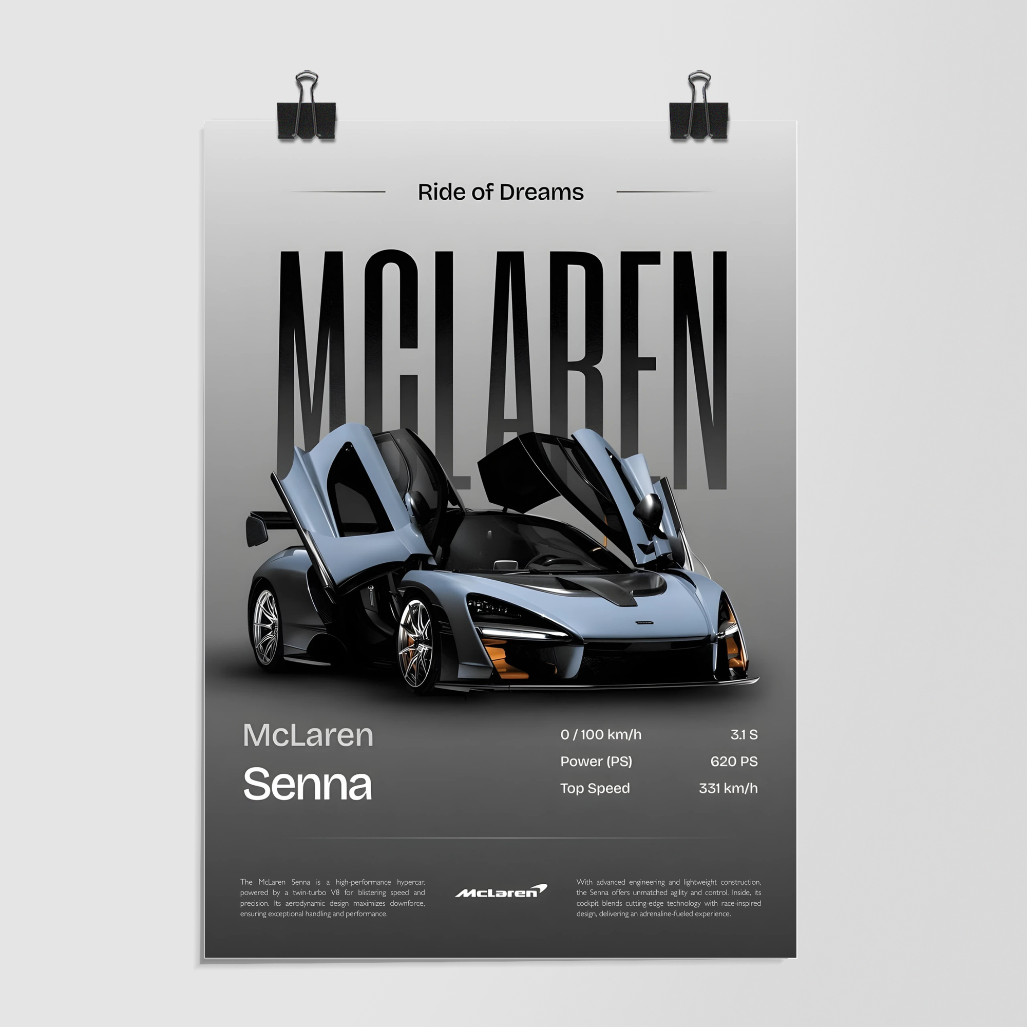 Mclaren Senna Grey by Decalz