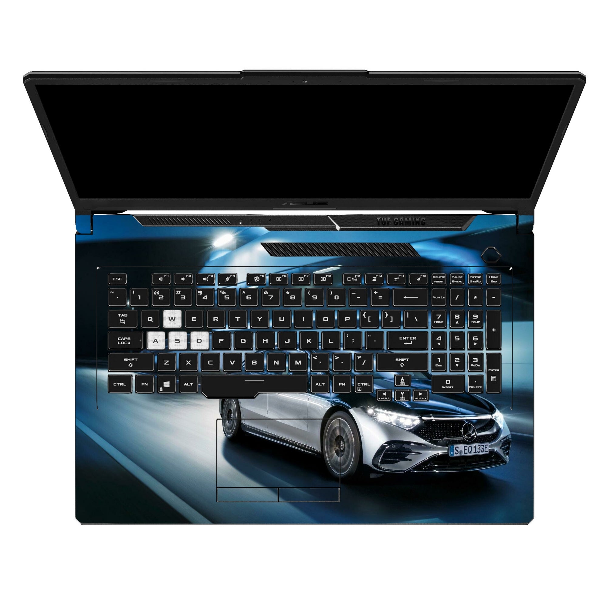 Mercedes Benz Eqs Black Night Scene by Decalz