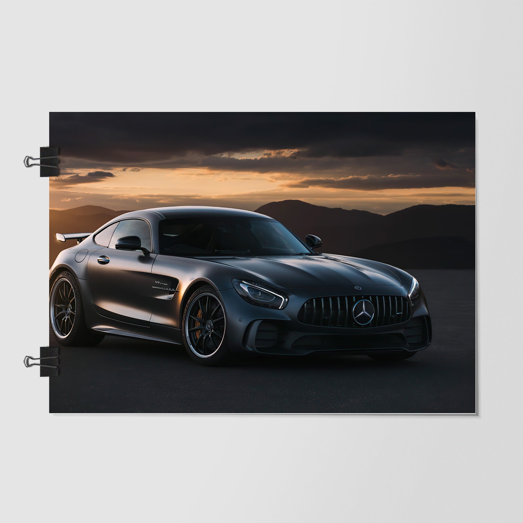 Mercedes Benz Black Luxury Coupe Studio Shot by Decalz