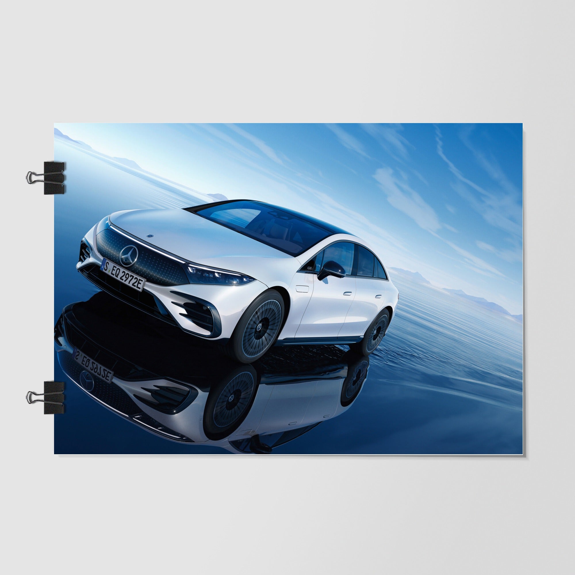 Mercedes Benz Eqs Black Action Pose by Decalz