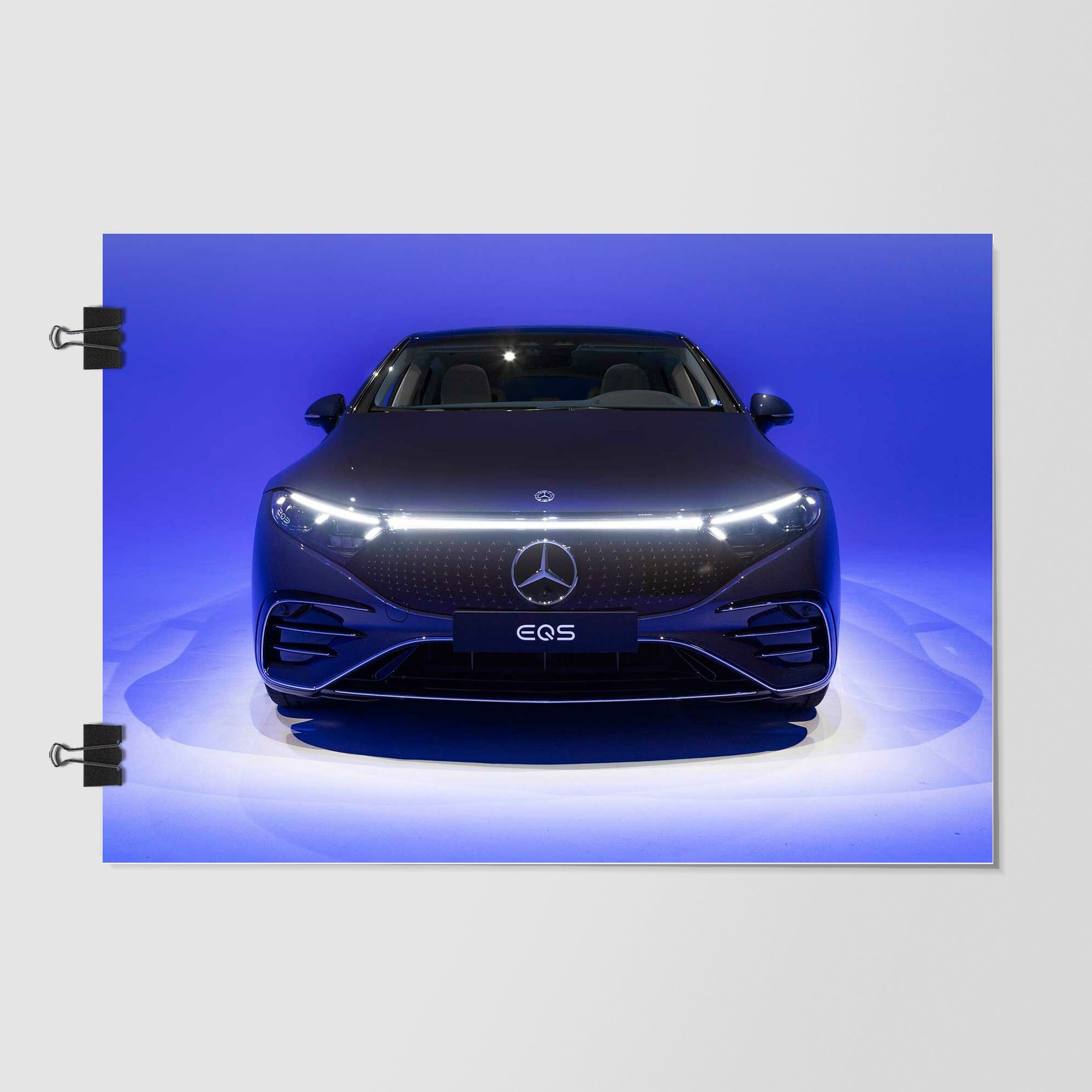 Mercedes Benz Eqs Black Dramatic Lighting by Decalz