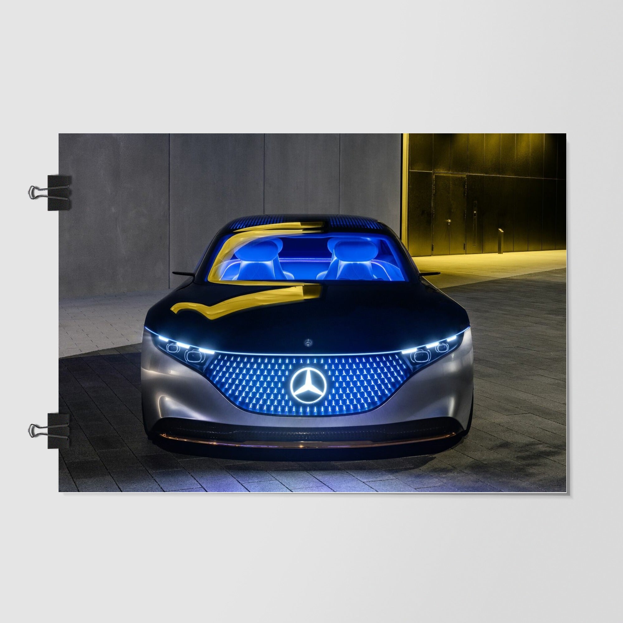 Mercedes Benz Eqs Black Front Angle by Decalz