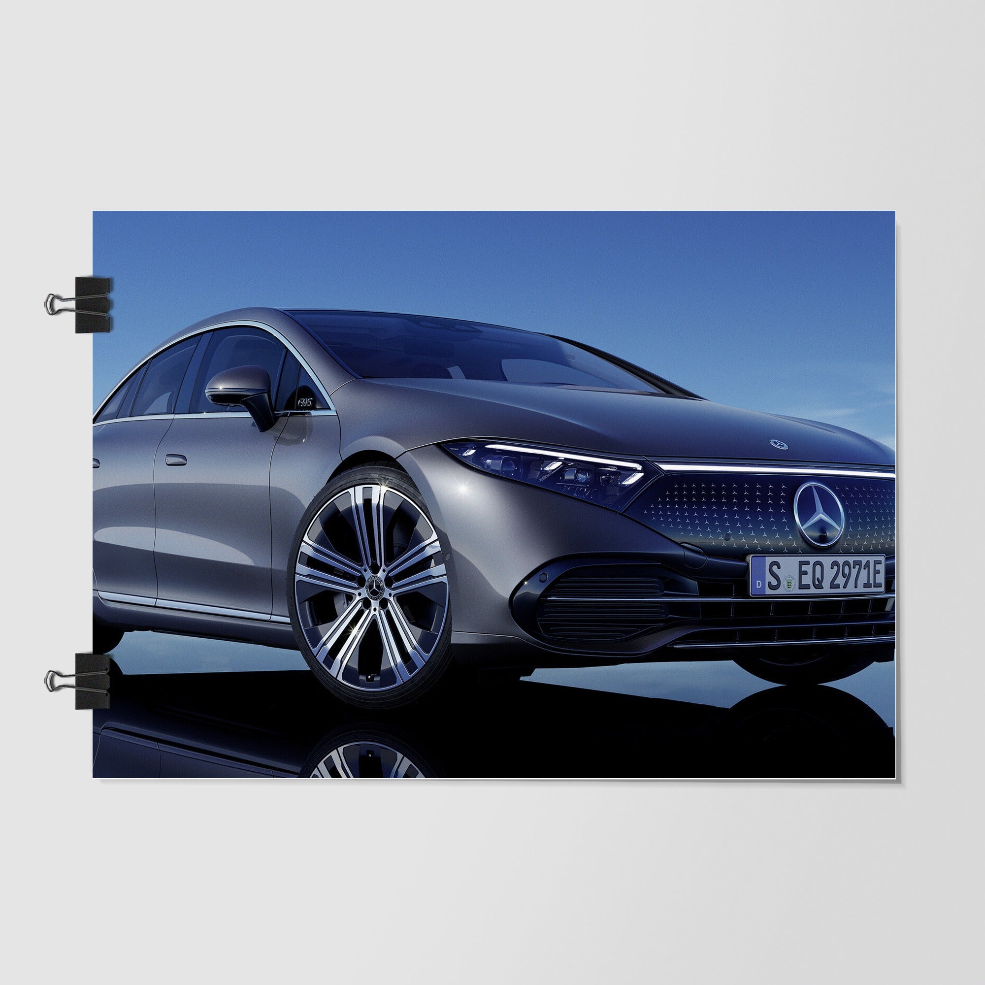 Mercedes Benz Eqs Black Side Profile by Decalz
