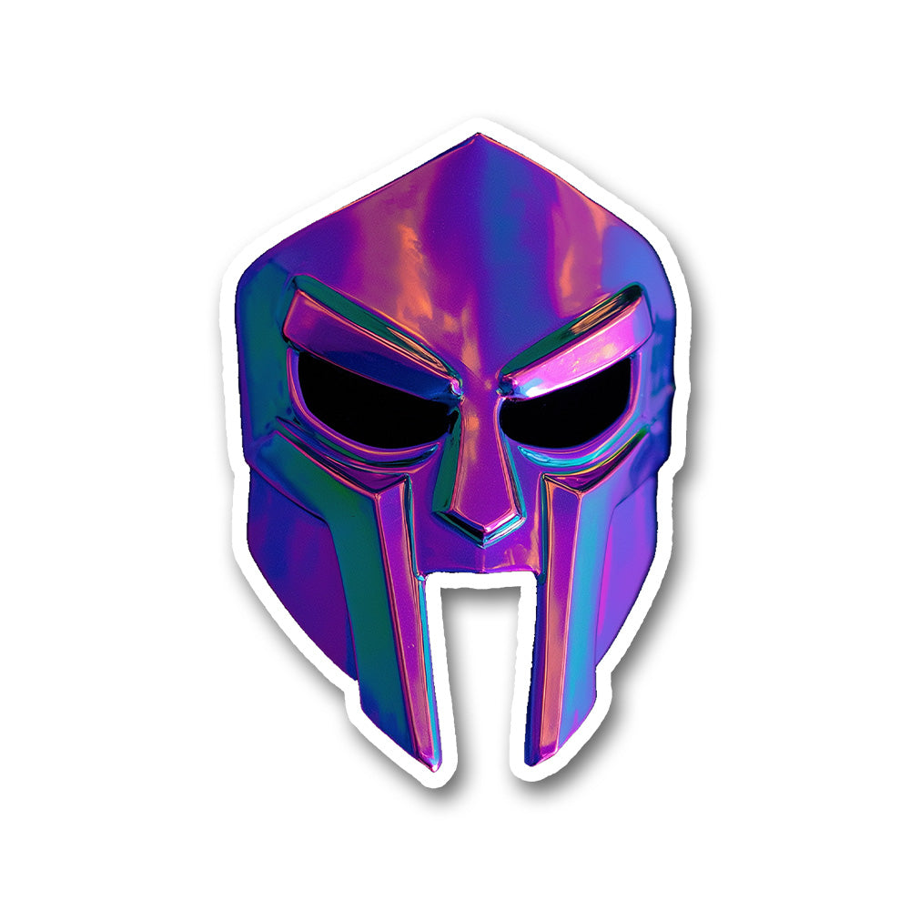 Mf Doom Chrome Mask Hip Hop Icon Sticker