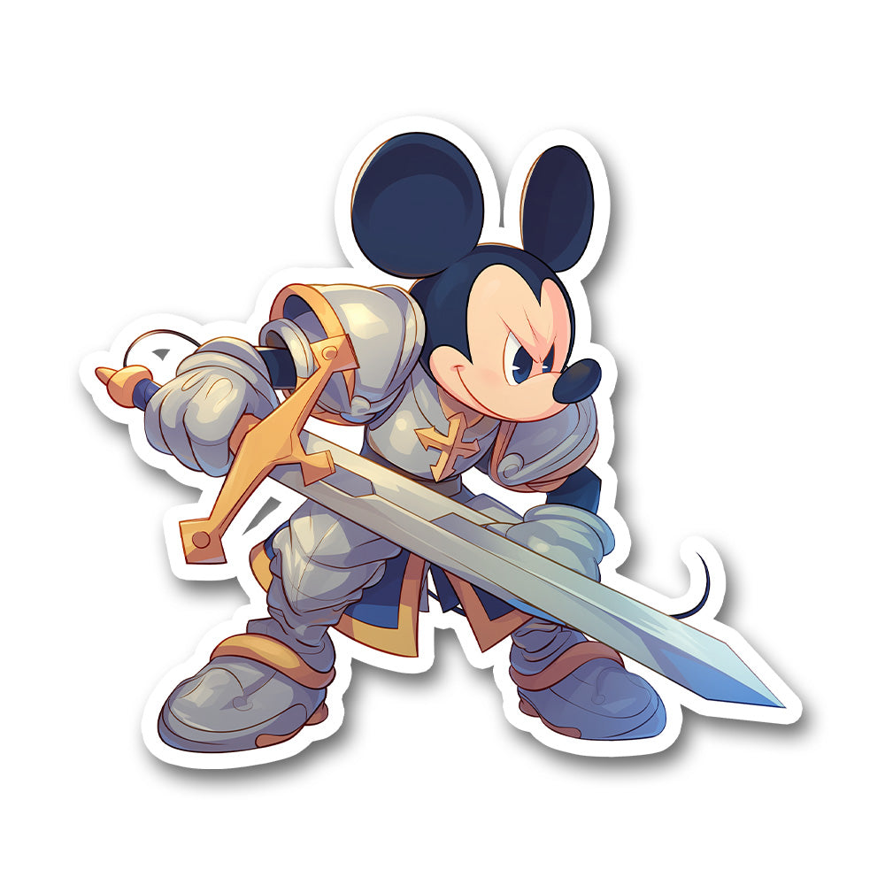 Mickey Mouse Knight Armor Sticker