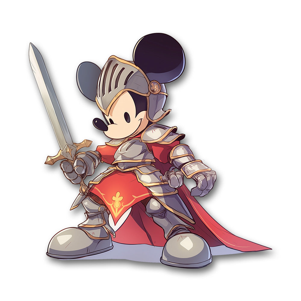 Mickey Mouse Knight Sword Sticker