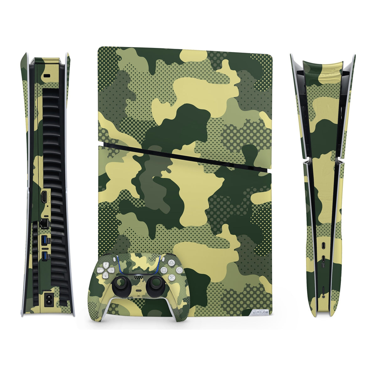Military Green Camo PlayStation 5 Slim Digital skin by Decalz