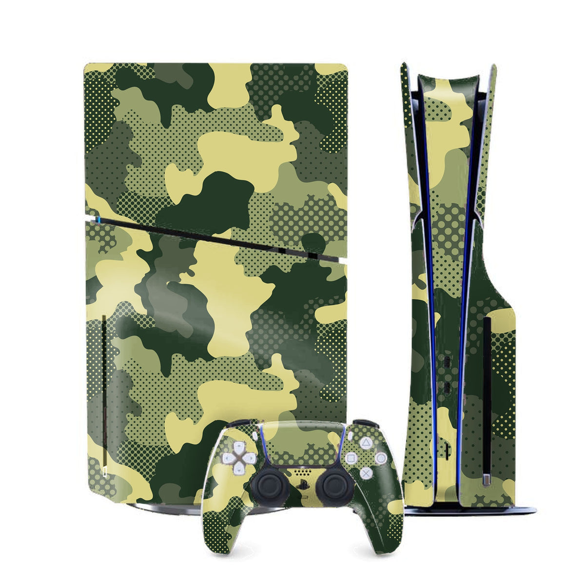 Military Green Camo PlayStation 5 Slim skin by Decalz