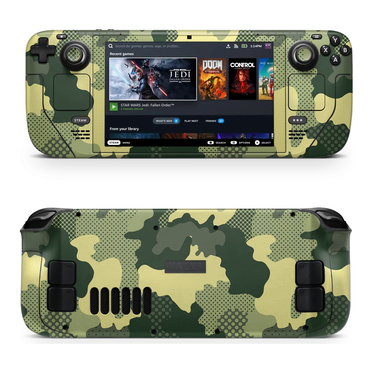 Military Green Camo Steam Deck skin by Decalz