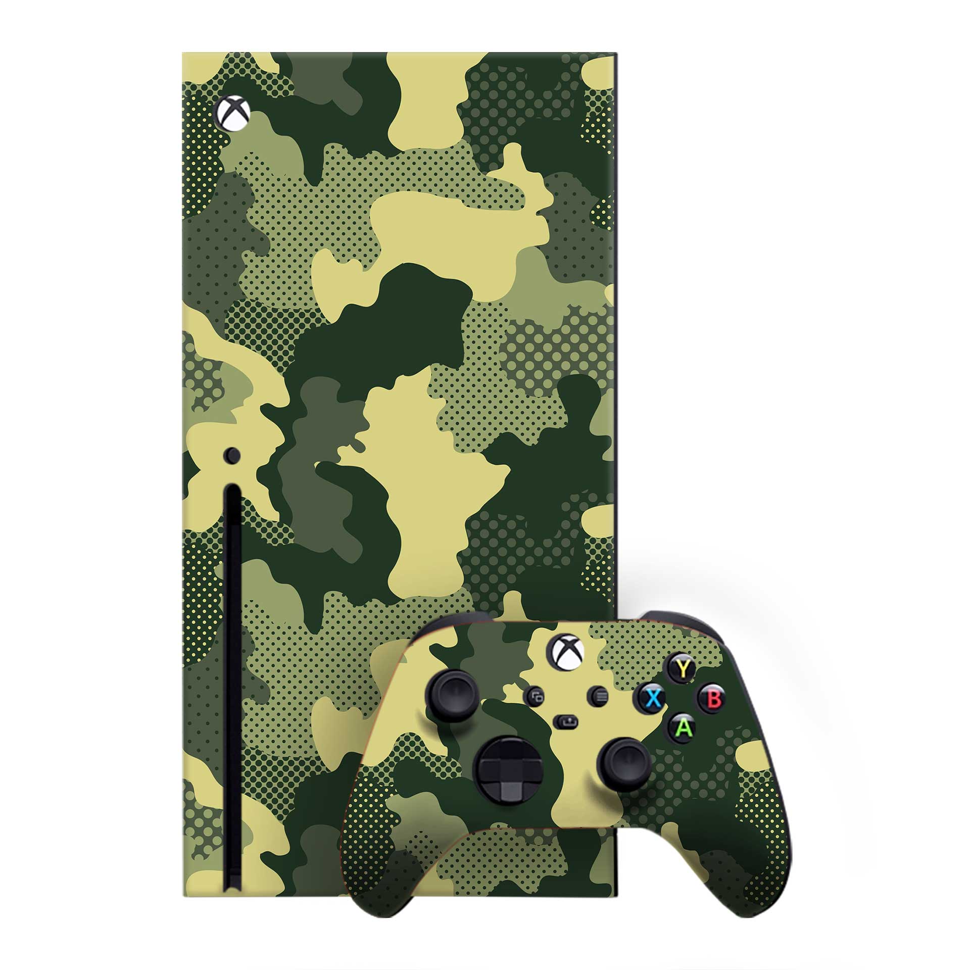 Military Green Camo Xbox One X Skins & Wraps