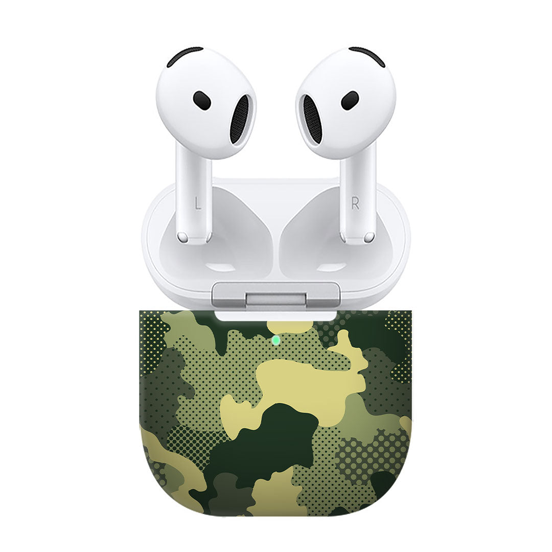 Airpods 4 Military Green Camo Skins