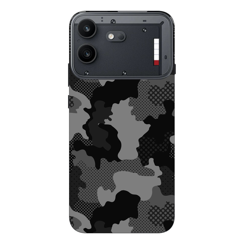 Military Black Camo skin on Nothing Phone 4B by Decalz