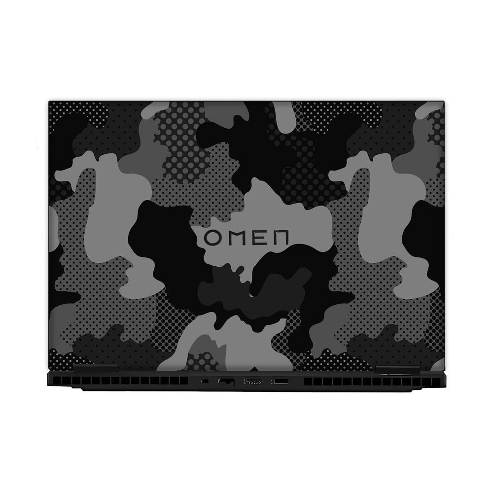 Military Black Camo skin on Hp Omen Gaming 16-AM0241TX by Decalz