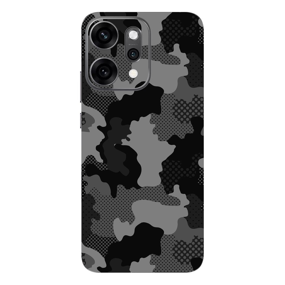 Military Black Camo skin on Oppo Reno 14 Pro (5G) by Decalz