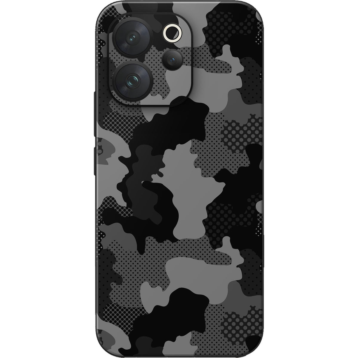 Military Black Camo skin on Vivo V70 (5G) by Decalz