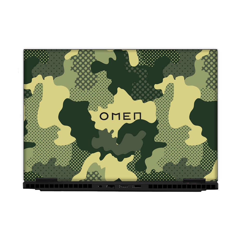 Military Green Camo skin on Hp Omen Gaming 16-AM0241TX by Decalz