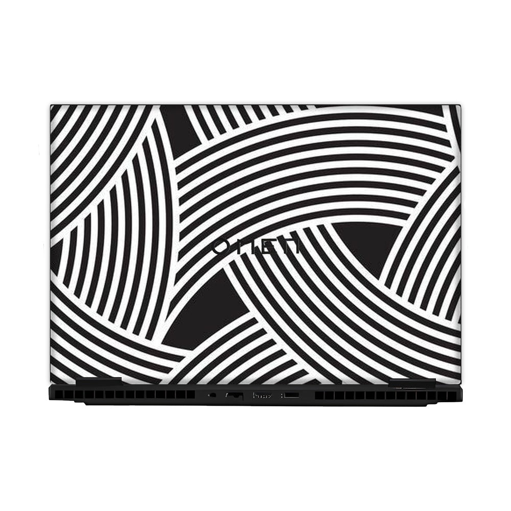 Minimalist Optical Pattern skin on Hp Omen Gaming 16-AM0241TX by Decalz