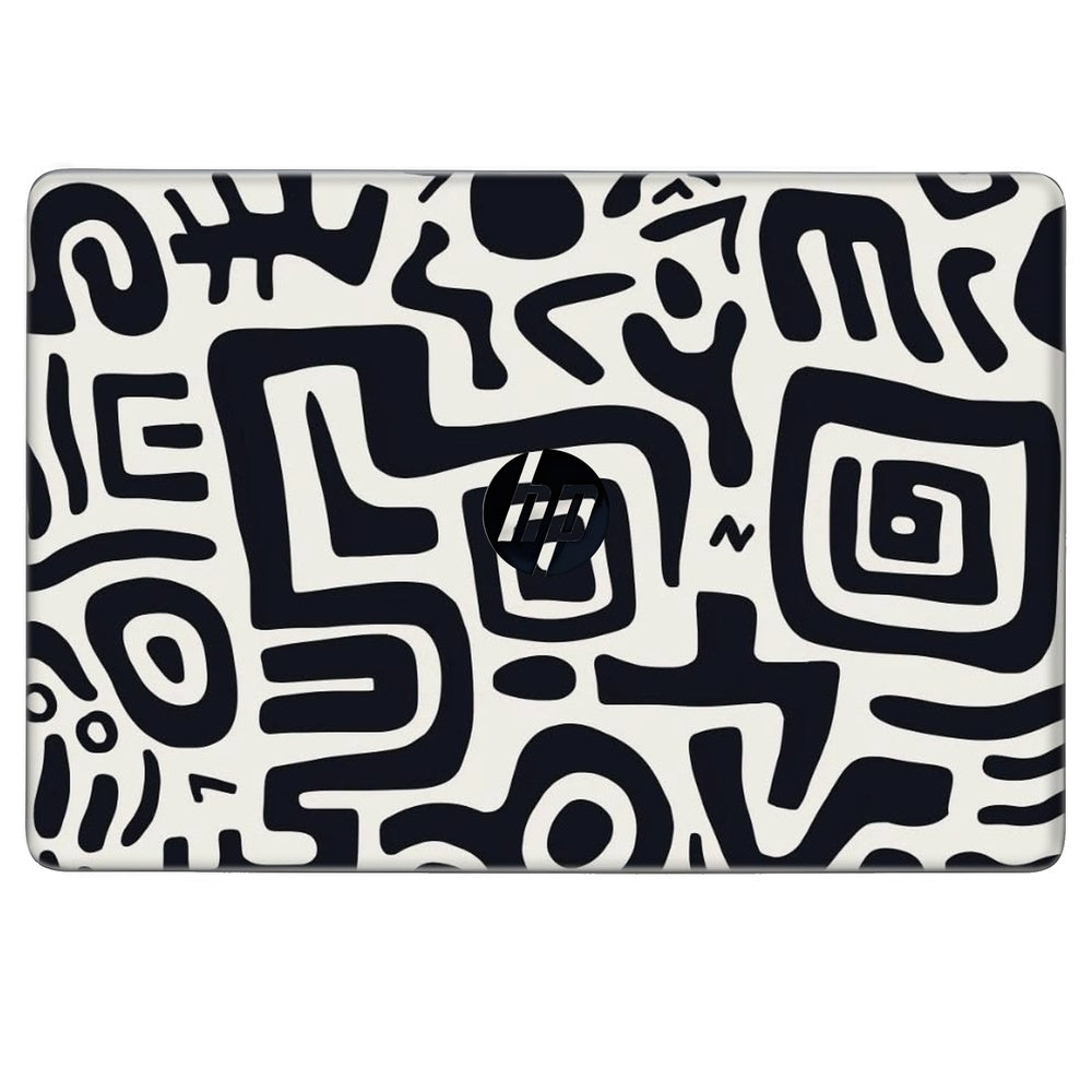 Minimalist Tribal Elements skin on Hp Notebook 15s-DU0072TX by Decalz