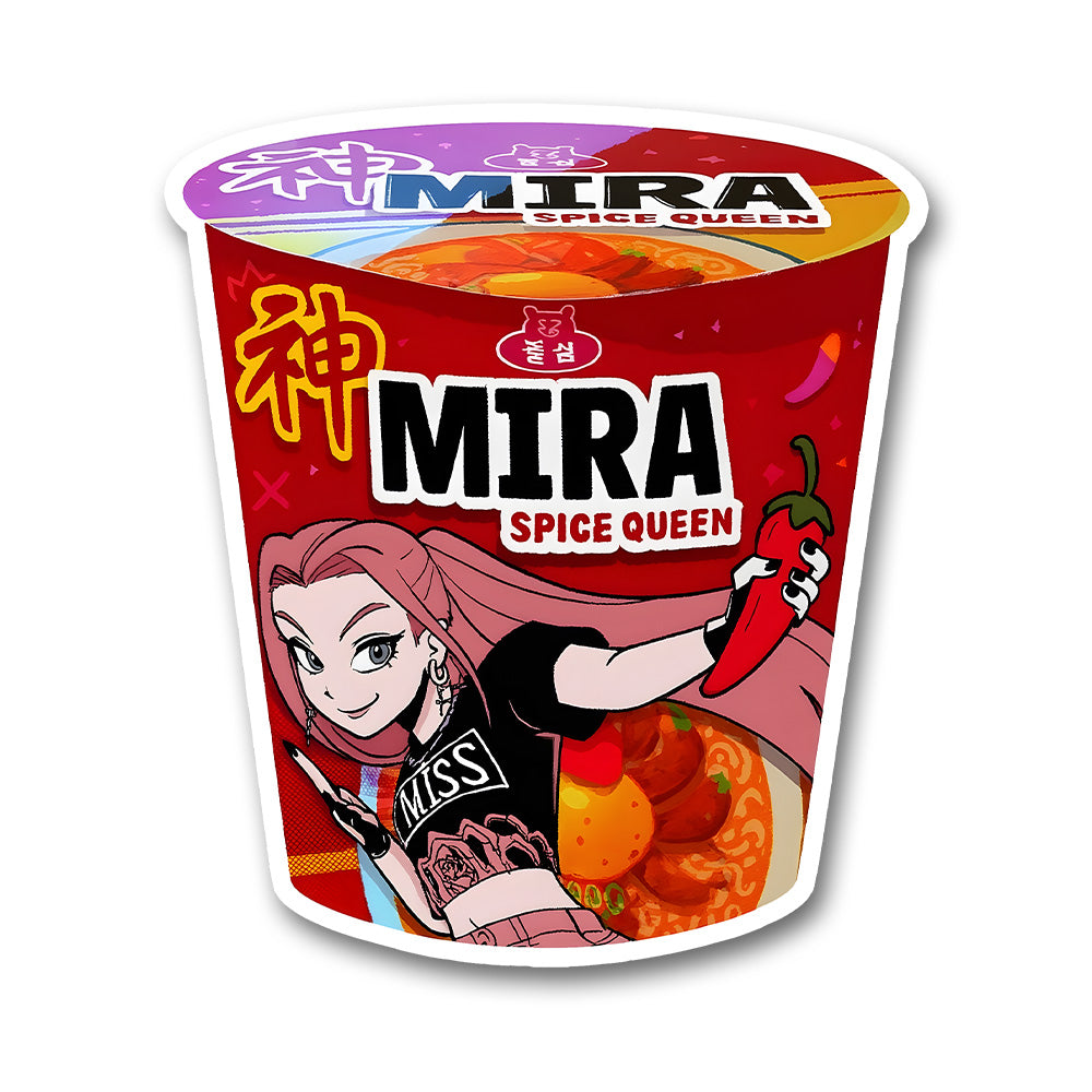 Mira Spice Queen Ramen Cup K Pop Demon Hunters Sticker