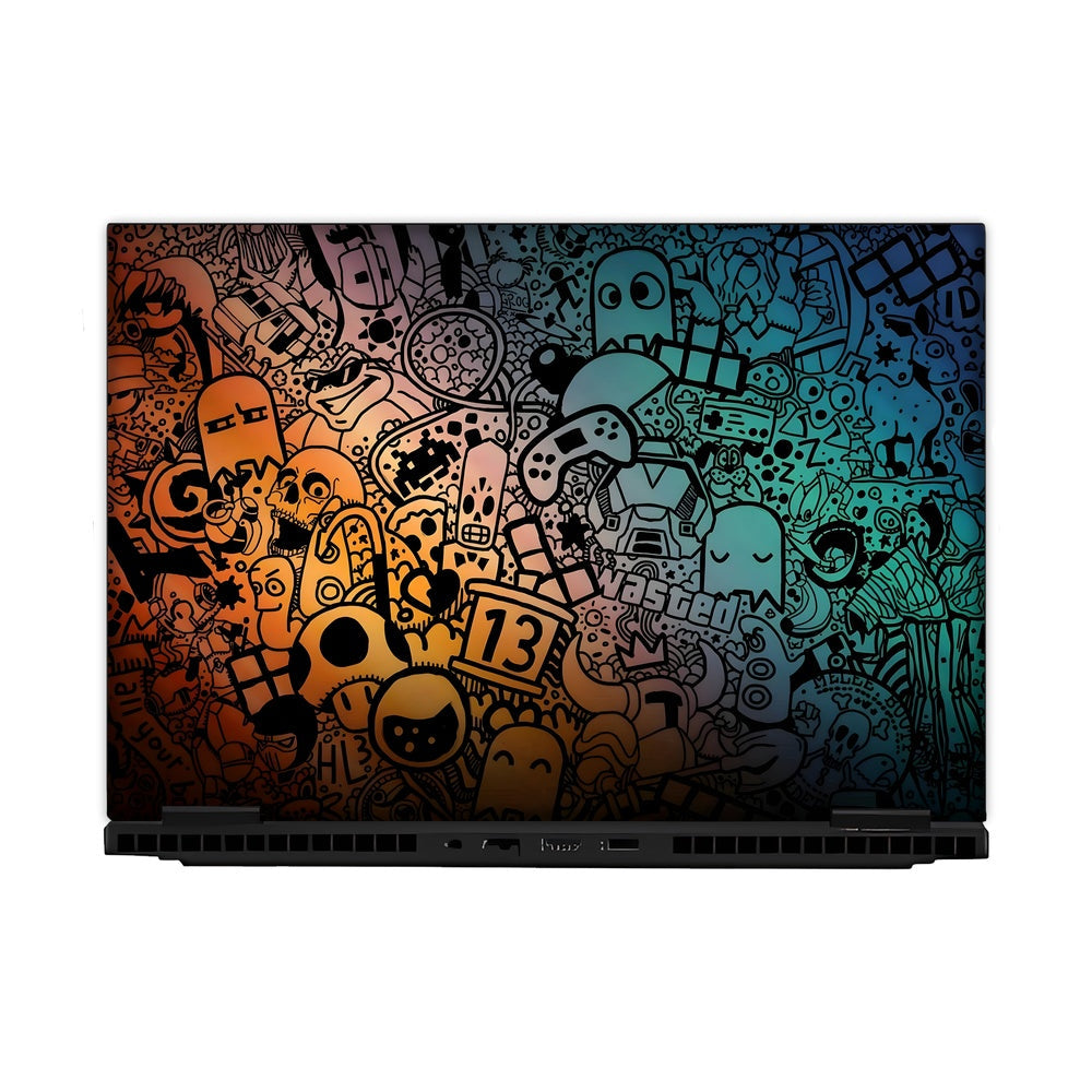 Modern Art skin on Hp Omen Gaming 16-AM0241TX by Decalz