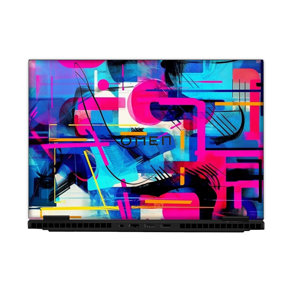 Modern Geometric Fusion skin on Hp Omen Gaming 16-AM0241TX by Decalz