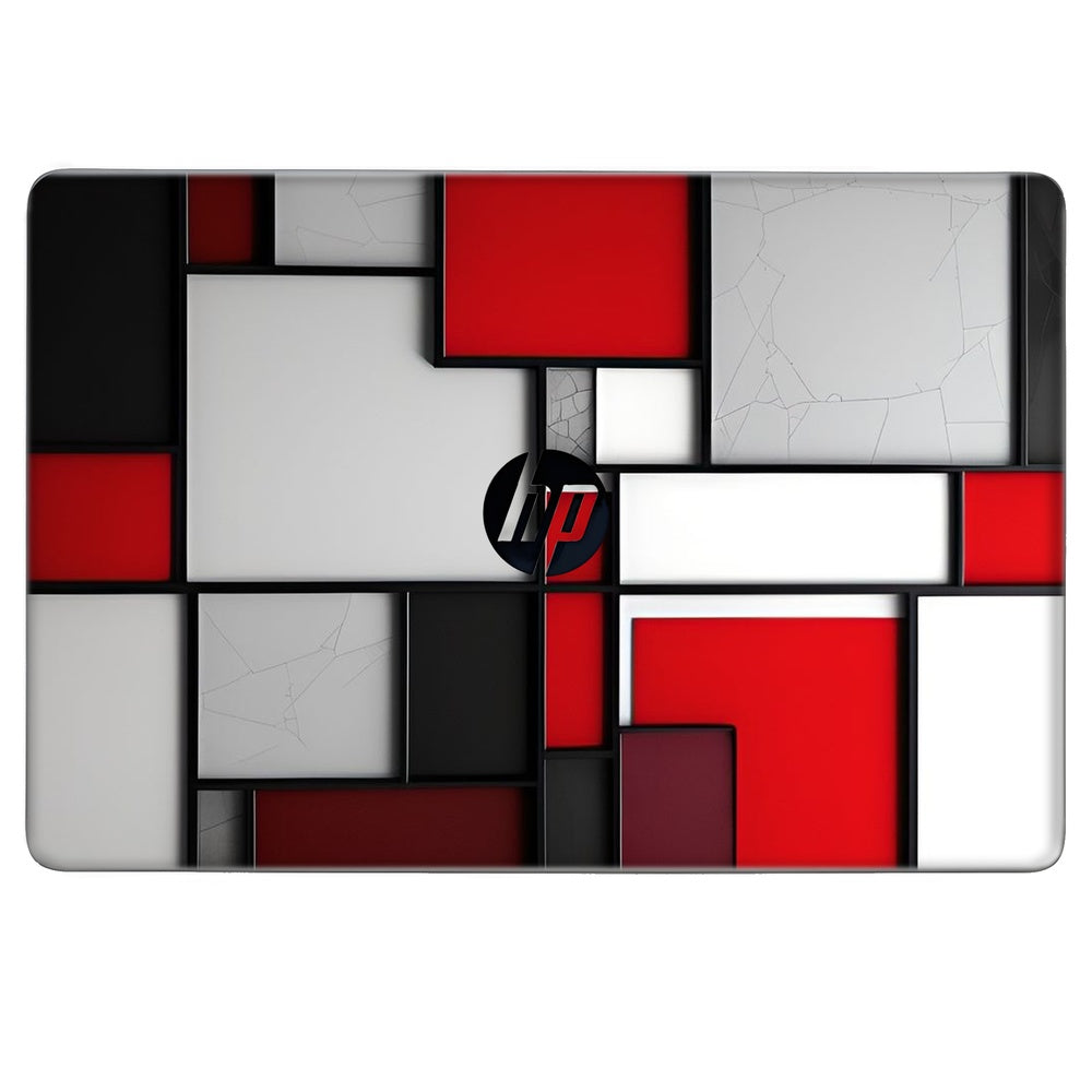 Mondrian Inspired Block Art skin on Hp Notebook 15s-FQ0003TU by Decalz