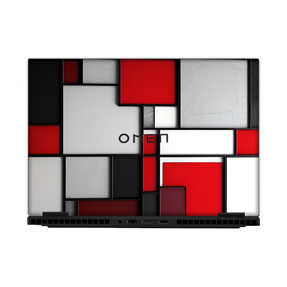 Mondrian Inspired Block Art skin on Hp Omen Gaming 16-AM0241TX by Decalz