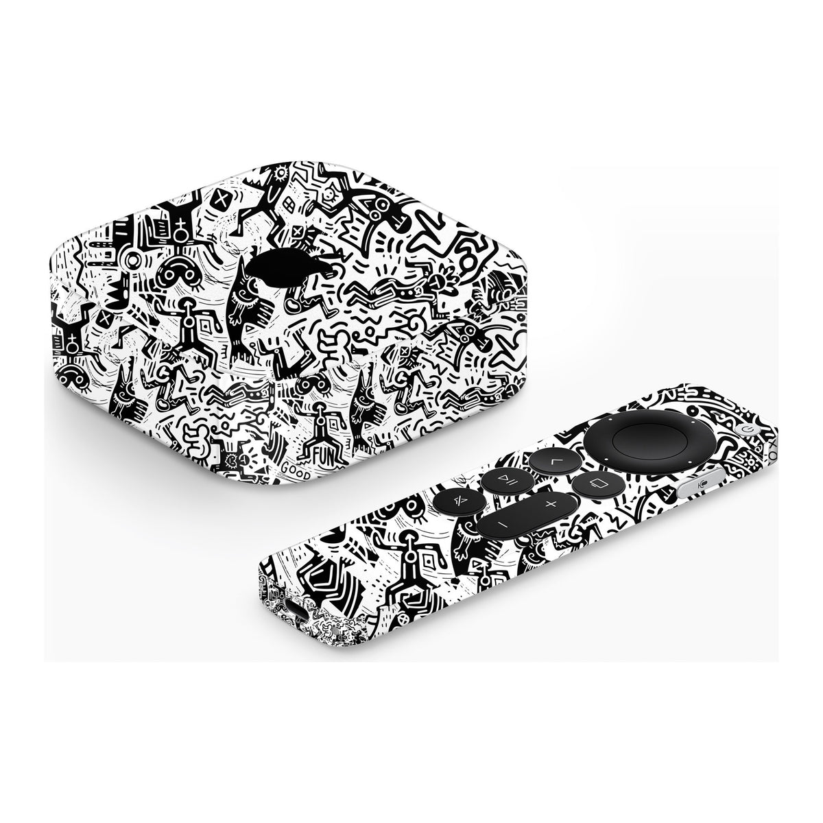 Monochromatic Psycho Apple TV 4K (2022) skin by Decalz