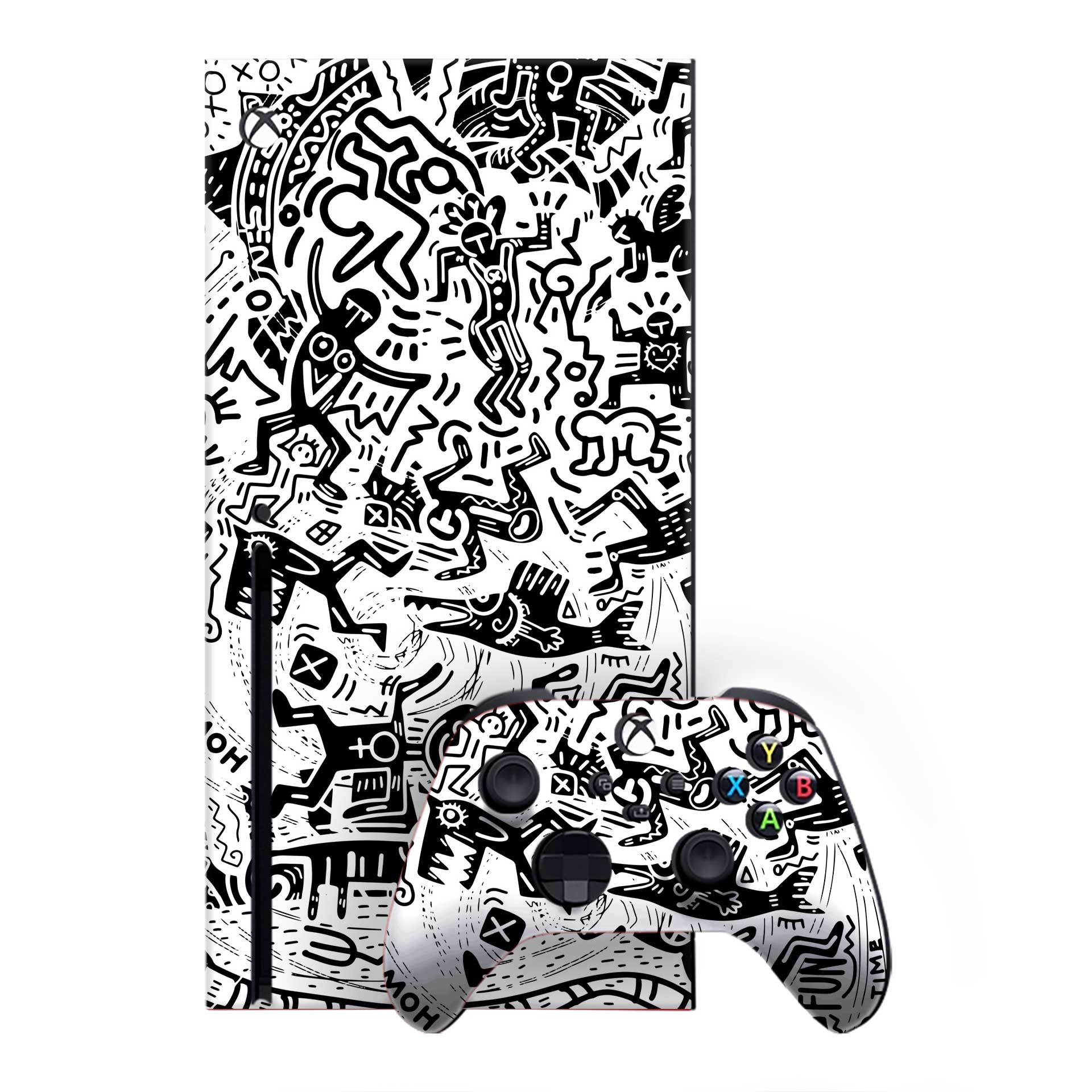 Monochromatic Psycho  Xbox One X Skins & Wraps