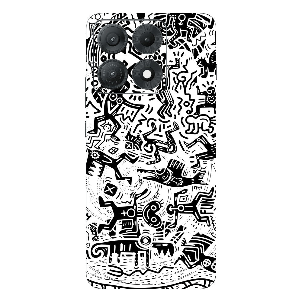 Monochromatic Psycho skin on Moto Edge 70 Max (5G) by Decalz